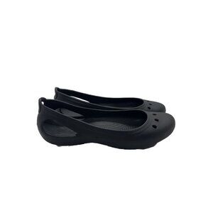 Crocs Kadee Ballet Flats Women's Black Slip Resistant Slip On Shoes 200941 Sz 9